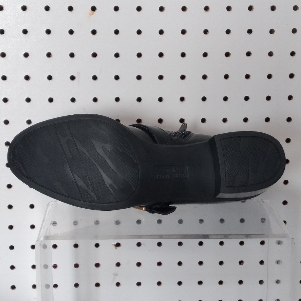 Anne Klein| Black Shoes | Women Patent Buckle Accent 2" Low Chunky Block Heel - Picture 11 of 12